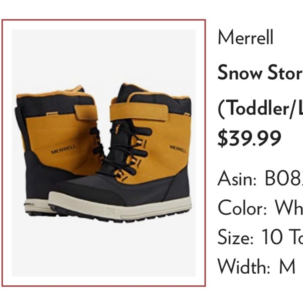 Merrell Snow Storm Waterproof Boots